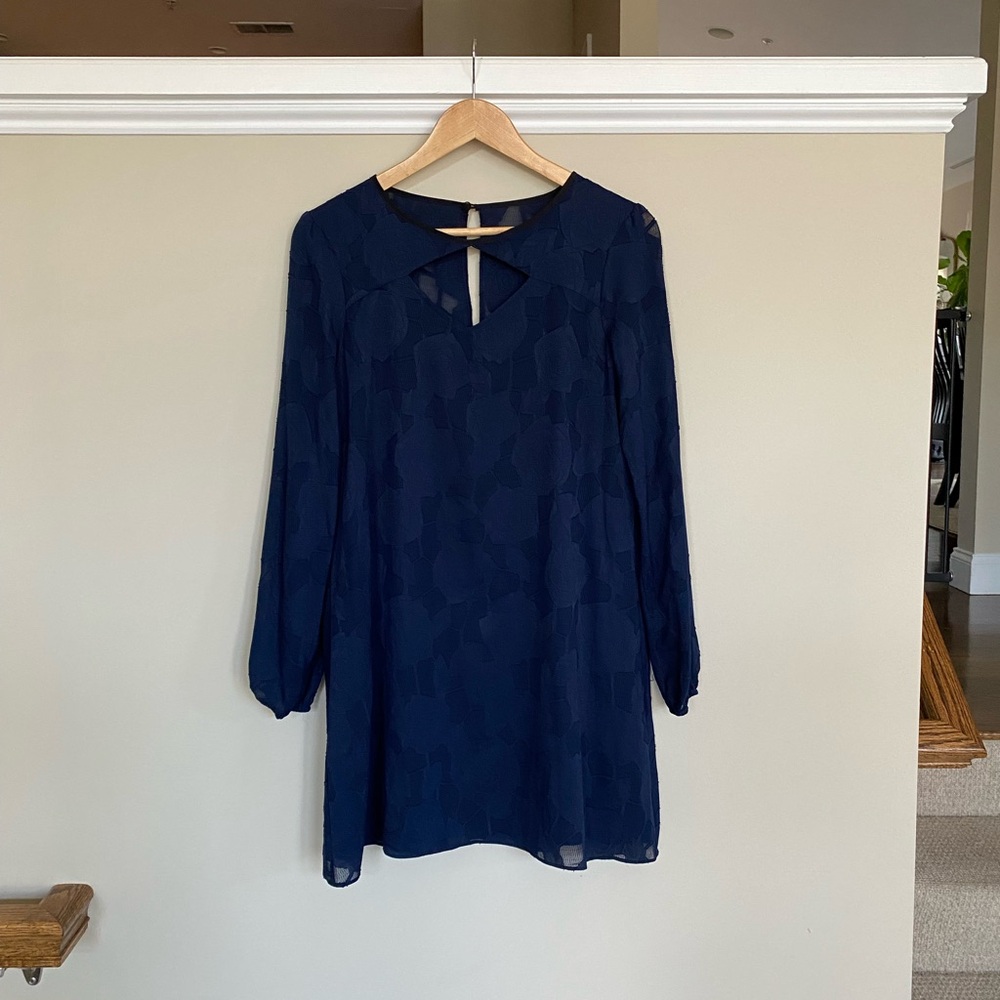 BCBGeneration Deep Blue Long Sleeve Dress